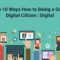 Top 10 Ways How to Being a Good Digital Citizen | Digital